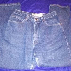 St. John's Bay Relaxed Fit women's denim tapered blue jeans size 12 p petite